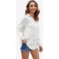 Imily Bela Blusenshirt Damen Baumwollgaze Oberteile (Packung, 1-tlg., 1per-Pack) aus Baumwolle