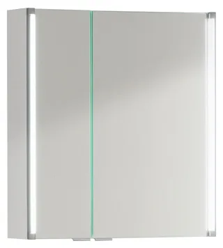 Fackelmann Spiegelschrank LED-LINE 61x67x16,5 weiß 2T, 82952 82952