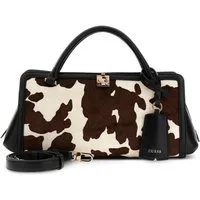 Guess Umhängetasche Girlfriend Satchel, aus echtem Rindsleder