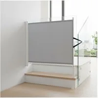 Melko Treppenschutzgitter Ausziehbares Absperrgitter für Tür und Treppe, Wandmontage (Einzelset, Set bestehend aus Treppenschutzgitter mit Befestigungsmaterial), Platzsparendes, ausziehbares Sicherheitsgitter für Türen und Treppen