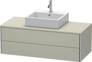 Duravit XSquare Konsolenwaschtischunterbau wandhängend Taupe Seidenmatt 1200x548x400 mm - XS49120606 XS491206060