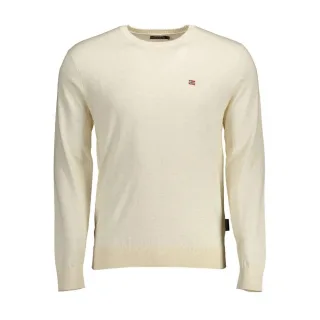Rundhalsausschnitt Pullover aus Baumwollstrick