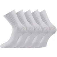TippTexx 24 Arbeitssocken 10 Paar Arztsocken Schwesternsocken KOCHFEST ohne Gummi 100% Baumwolle (10 Paar)