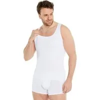 FINN Design Shapinghemd mit starker Kompression -Formendes Tank Top Herren mit Bauchweg Effekt Shapewear Unterhemd aus Baumwolle für einen flacheren Bauch