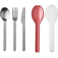 Mepal Besteck-Set Ellipse Besteck-Set (3-tlg), Material-Mix, Spülmaschinengeeignet
