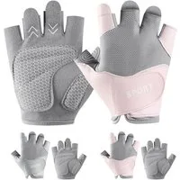 Sunicol Trainingshandschuhe Fitness Handschuhe, Anti-Rutsch, Federnde Reibung, Atmungsaktiv Omnidirektionaler Bewegungsschutz, Sporthandschuhe für Crossfit
