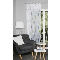 HOME WOHNIDEEN Gardine PAOLO (1 St), Kräuselband, halbtransparent, Voile, halbtransparent