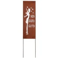 UNUS GARDEN Gartenstecker Roststecker Schild Zaubergarten schmal (1-St)