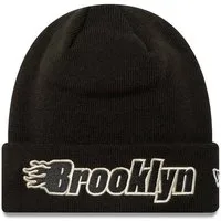 New Era Strickmütze Mütze New Era NBA Metallic Brooklyn Nets doppelt gelegter Umschlag