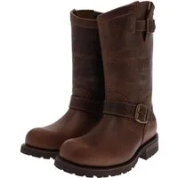 Mayura Boots MB018 Braun Bikerboots Unisex Rahmengenäht Bikerstiefelette