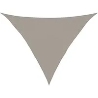 vidaXL Sonnensegel Sonnensegel 160 g/m² Dreieckig Hellgrau 3x3x4,2 m HDPE, (1-tlg)