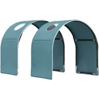 vidaXL Bett Bett-Tunnel für Kinder-Hochbetten 2 Stk. Himmelblau Polyester (2-tlg)