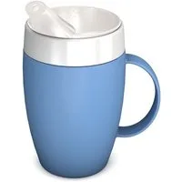 Ornamin Schnabelbecher Becher mit Trink-Trick mit Schnabelaufsatz/Trinkaufsatz, 2-tlg., Kunststoff, Trinkhilfe l Alltagshilfe l BPA-frei l Made in Germany