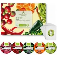Growgreens Gemüsesamen BIO Chili Samen 5er Set - Chili Saatgut aus biologischem Anbau, Chili