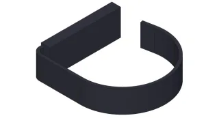 Giese Föhnhalter schwarz matt, 39038-14 39038-14