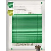 Sonello Plissee ohne Bohren Rollo Klemmfix für Fenster & Tür Lichtschutz, blickdicht, ohne Bohren, verspannt, Klemmfix, 30cm x 100cm Grün Faltrollo, Easyfix, Sonnenschutzrollo, Jalousie