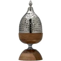 Marrakesch Orient & Mediterran Interior Räucherstäbchen-Halter Orientalisches Räuchergefäß Mouka handgefertigt aus Metall handgemacht, (1 St), Handarbeit