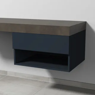 Sanipa Anbau-/Solitärschrank 2morrow (P3354) 340x600x520 Marine-Matt, P33541R P33541R