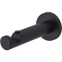 MDEKOR Gardinenstangenhalter für Gardinenstange 19 mm, Wandträger 1-läufig Schwarz Matt P Wandhalter