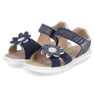 Superfit Sandalen SPARKLE  Blau - Gr. 28 -  Echt Leder
