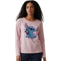 United Labels® Schlafanzug Disney Lilo & Stitch Schlafanzug Pyjama Set Langarm Oberteil mit Hose
