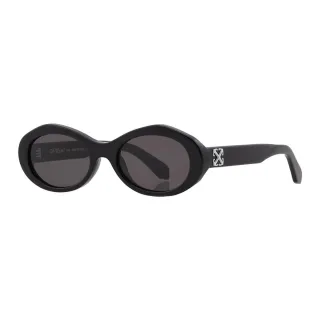 Off White - "Edison" Oval-Sonnenbrille für Damen (Schwarz/Schwarz)