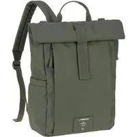 LÄSSIG Wickelrucksack Green Label, Rolltop Up, olive, vegan, zum Teil aus recyceltem Material