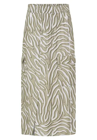 Marc Aurel - Cargorock mit Print khaki varied - Gr. - 34