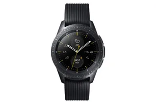 Samsung Galaxy Watch 1 [WiFi + LTE Vodafone inkl. Silikonarmband schwarz] 42mm Edelstahlgehäuse schwarz