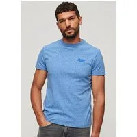 Superdry Rundhalsshirt ESSENTIAL LOGO EMB TEE aus Baumwolle und Single Jersey, Slim Fit, Kurzarm, hüftlang