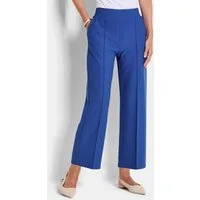 GOLDNER Stoffhose Kurzgröße: Elegante Stoffhose mit Biesen Schlupfhose mit Rundum-Dehnbund, Eingriffstaschen und Knöchellänge