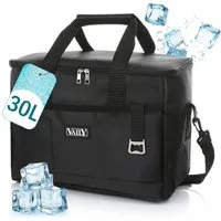 Vaily Kühltasche 30L - Faltbare Thermotasche, für Auto, Strand und Reisen - Kühlbox für Lunch, Picknick und Camping