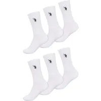 U.S. Polo Assn. Tennissocken USRydr – Herren 6er Pack mit Logo-Stickerei Weicher Materialmix, gerippte Struktur und hoher Tragekomfort
