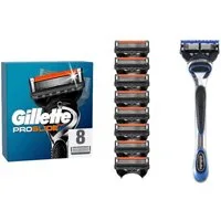 Gillette Rasierklingen ProGlide 1x Rasierhalter+ 9 Klingen, 10-tlg., Für empfindliche Haut
