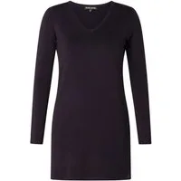 Base Level Curvy V-Ausschnitt-Pullover BAS-ANINE-LONG Feinstrick-Qualität