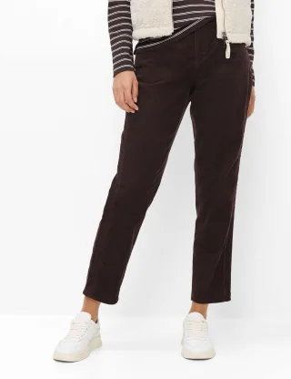 Brax Damen Cordhose Style MILEY S BRUNETTE, dunkelrot, Gr. 48