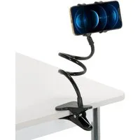 hjh OFFICE Handy-Halterung Handy & Tablet Halterung Flexmobi, (bis 4.3 Zoll, Halter mit Schwanenhals, 360° schwenkbar)