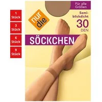 Nur Die Füßlinge Söckchen 30 DEN Damen (1er/3er/6er/9er Pack, 3-Paar) sneaker-socken strumpf strümpfe