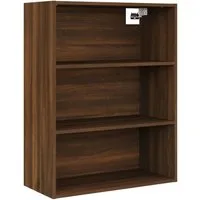 vidaXL Hängeschrank Hängeschrank Braun Eichen-Optik 69,5x32,5x90 cm (1-St)