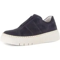 Gabor Plateausneaker, Freizeitschuh, Halbschuh, Slipper mit Gummizug-Band über dem Rist