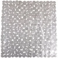 Marabellas Shop Badematte Rutschfeste Duscheinlage mit Steinoptik ca. 53 x 53 cm Duschmatte, Kunststoff, mit Saugnäpfen