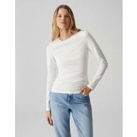 OPUS Langarmshirt SMILLA aus Jersey figurbetont geschnitten, weicher Griff, formstabil