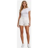 U.S. Polo Assn. Shorts USOolivia Damen Leinenshorts – Shorts luftig mit Taschen und Leinenmix Leichte Sommer Shorts aus Leinenmix mit bequemer Passform