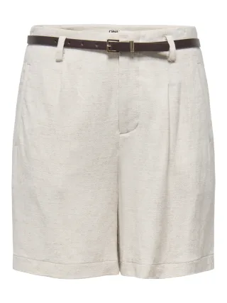 ONLY - ONLSIESTA HW BELT LIN BL SHORTS PNT NOOS Moonbeam - Gr. - M