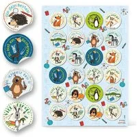 Logbuch-Verlag Aufkleber 24 Motivationssticker für Kinder - Schule Grundschule Motivation -