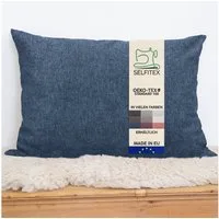 Selfitex Dekokissen 60x80 / 80x80 inkl. Füllkissen, große Farbauswahl, für Couch, Sofa und Bett
