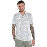 emilio adani Poloshirt Herren Polo-Shirt gemustert, Silbergrau