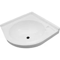 GES Waschbecken Eckwaschbecken Wohnmobil Wohnwagen Caravan Camping Boot 418x418x155 mm
