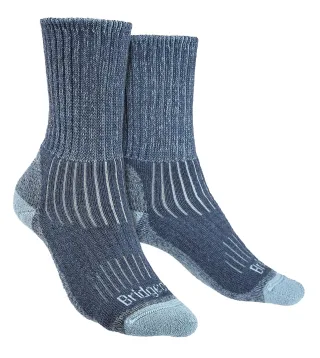 Bridgedale - Damen Wandern Midweight Merinowolle Socken - Blau