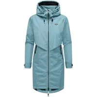 Ragwear Jerseymantel Frodik Wasserdichter oversized Damen Parka für die Übergangszeit
